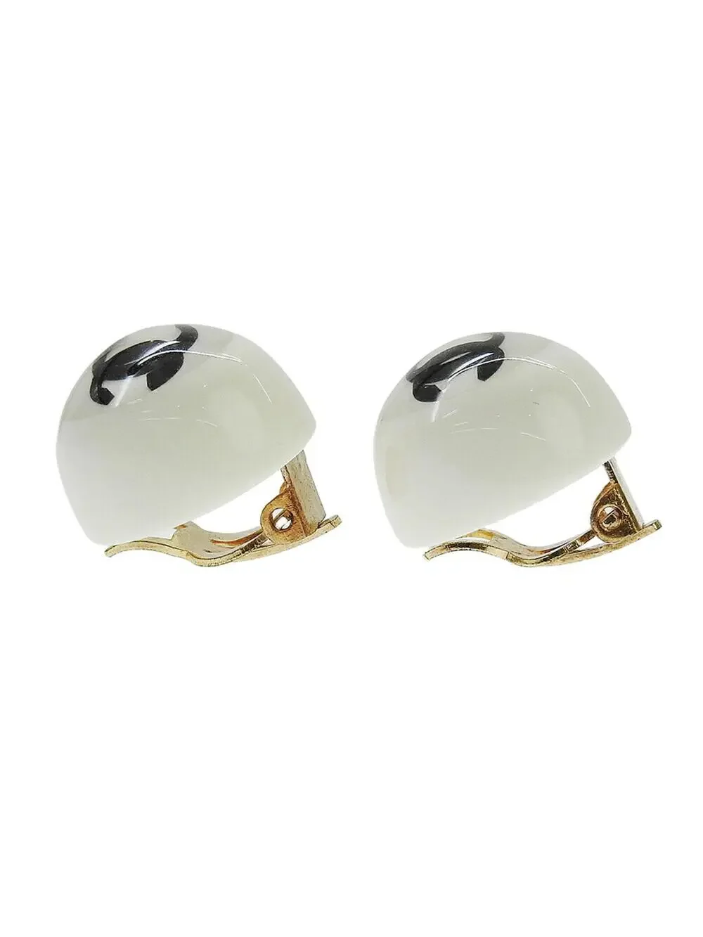 Chanel Cc Logo Clip-On Earrings Metal #343287C48B